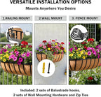 24“ Window Box Railing Planter - Image 3