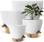 12/10/9/8 inch Self Watering Pots by SORANGEUN