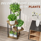 AZERPIAN Plant Stand 4 Tier Indoor Metal Flower Shelf - Image 6