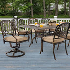 9-Piece Cast Aluminum Patio Furniture, Outdoor Dining Sets - Image 2