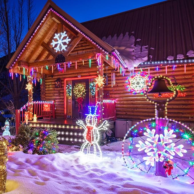 132Ft Rope Lights for Outside, Waterproof 18 Colors Changing Rope Lights Fairy - Image 7