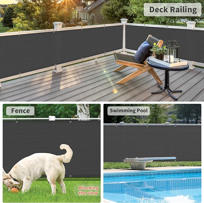 LOVE STORY Balcony Privacy Screen, UV Protection and Weather-Resistant - Image 5