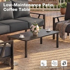 Outdoor Patio Furniture Set, 4 Pieces Metal Patio Furniture Set - Image 5