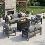 Solaste Aluminum Outdoor Patio Furniture Set - Image 9