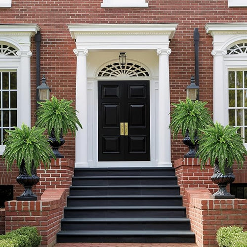 45" Fake Ferns, Realistic Large Artificial Bush Plants, 2 Artificial Boston - Image 2