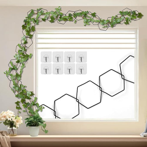 24 Pcs Chain Trellis for Climbing Plants, 120 Inch Long Metal Plant Trellis by FHWTY