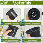 120 Packs Flexible Plastic Nursery Pots, 4 Inch Thickened Soft Plastic Pots - Image 3