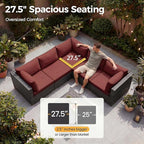NICESOUL 11 Piece Outdoor Furniture - Image 5