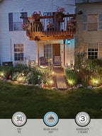 LEONLITE 12-Pack Low Voltage Landscape Pathway Lights 3W Landscape Lighting - Image 2