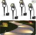 Outdoor Landscape Lighting, 4 Pack Outdoor Spotlights, LED Landscape Lights by DeckTokLight