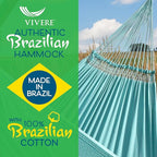 Vivere Authentic Brazilian Cotton Hammock - 450 lb Capacity - Image 7