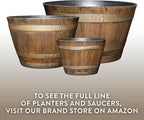 Classic Home & Garden Whiskey Barrel Planters - Image 7