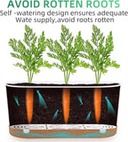 QCQHDU 16" L x 7.6" W x 7" H Window Planter Box, 2 Pack Self Watering Pots - Image 4
