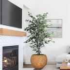10 H x 14" Dia Round Fiberstone Planter - Image 5