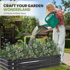 G GOOD GAIN 4-in-1 Adjustable Raised Garden Bed Kit | Galvanized Planter Boxes - Image 5