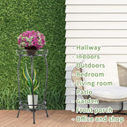 Plant Stand Indoor Outdoor，Tall Black Metal Rustproof Stable Plant Stands，2 - Image 5
