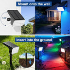 LANSOW Solar Spot Lights Outdoor Color Changing, 2 Pack/7 Modes Waterproof - Image 6