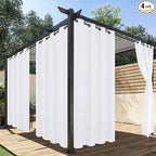 HolidayIdeas White Outdoor Curtains by HolidayIdeas