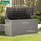 YITAHOME 80 Gallon Outdoor Storage Box, Large Waterproof Resin Deck Box - Image 3