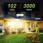 102 LED Solar Spot Lights Outdoor Waterproof IP65, Adjustable Landscape - Image 8