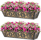6 Pack 30 Inch Window Boxes Planters Railing Planter Box - Image 6