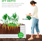 Best Choice Products 8x2x2ft Raised Outdoor Metal Garden Bed, Deep Root Box - Image 4