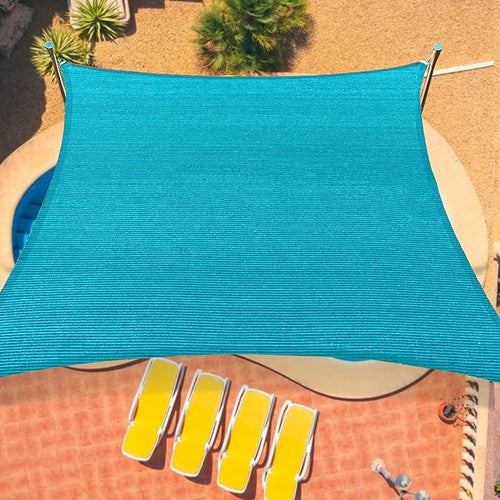 16'x20' Sun Shade Sail Curved Commercial Outdoor Shade Cover Turquoise by OOTONAT