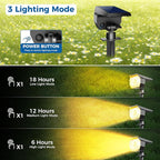 12 Pack Solar Spot Lights Outdoor, Solar Spotlights Outdoor Waterproof 2-in-1 - Image 3