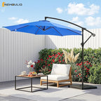 NEWBULIG 10FT Patio Umbrella, Offset Cantilever Outdoor Patio Table Umbrella - Image 2