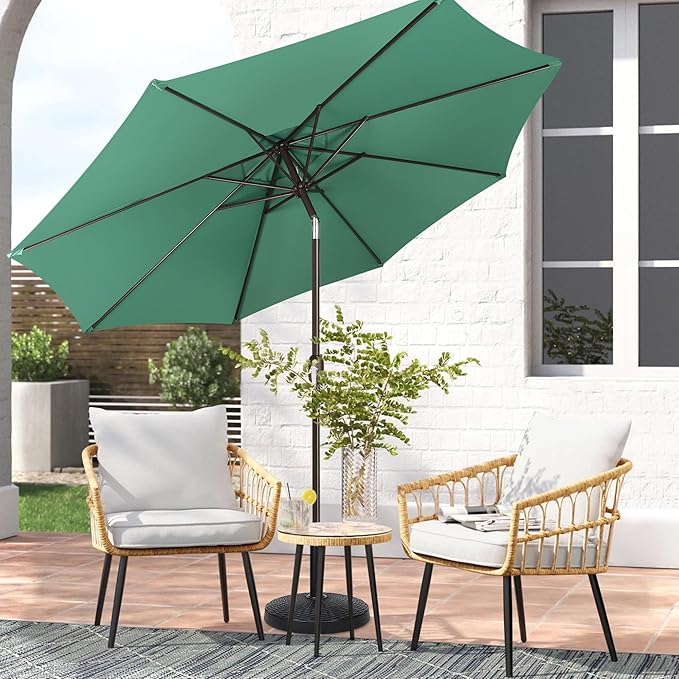 Blissun 9' Outdoor Patio Umbrella, Outdoor Table Umbrella, Yard Umbrella - Image 6