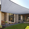 LOVE STORY Custom Size 16'x24' Silver Grey Sun Shade Sail Rectangle UV Block by LOVESTORY