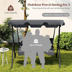Tangkula 3 Person Porch Swing, Patio Swing - Image 3