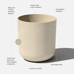 Veradek Round Lima Plastic Planter Pots - Image 2