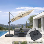PURPLE LEAF 8 Feet Square Cantilever Umbrella Patio Umbrella - Image 3