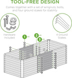 Best Choice Products 4x2x2ft Outdoor Metal Raised Garden Bed, Deep Root Box - Image 6