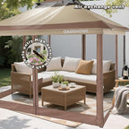 OASISHOME Pop-up Gazebo Portable Instant Canopy Tent 12x12, One-Push Locking - Image 7