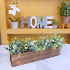 Winlyn Rustic Wooden Planter Box 17.3" L x 3.9" W x 3.9" H Brown Rectangular - Image 3