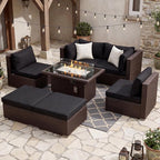 NICESOUL 29.3'' High Back Patio Set - Image 2