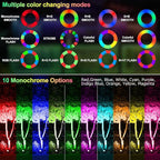 CLY 4-in-1 Solar Spot Lights Outdoor Color Changing, Solar Landscape Spotlights - Image 2