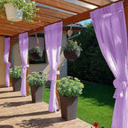 SpaceDresser Waterproof Outdoor Sheer Curtains - Image 4