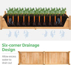 Yaheetech 90.5″ L×23.5″ W×16″ H Wooden Raised Garden Bed, Horticulture Wood - Image 5