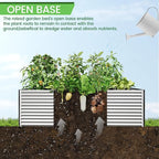FRIZIONE 3pcs Tall 4x2x1.5ft Galvanized Raised Garden Bed Outdoor, Steel Garden - Image 6