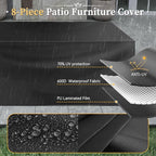 Aoxun 8 Piece Patio Furniture Set - Image 7