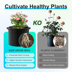 Land Guard 4-Pack Fabric Grow Bags 10 Gallon, Thickened Nonwoven Garden Pots - Image 5
