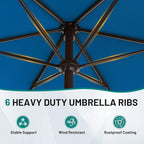 AreShark 7.5FT Patio Umbrella Table Market Umbrella - Image 5