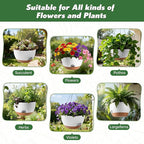 4-Piece Set of 8-Inch Hanging Planters - Image 6