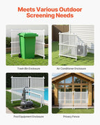 VEVOR 2 Panels Outdoor Privacy Screen, 36 x 45 in Air Conditioner Fence - Image 6