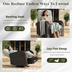 LayinSun Oversized Wicker Outdoor Swivel Glider Recliner - Image 5
