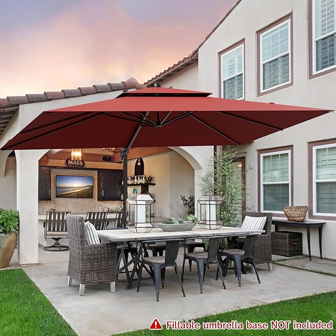9x12FT Cantilever Patio Umbrella - Image 7