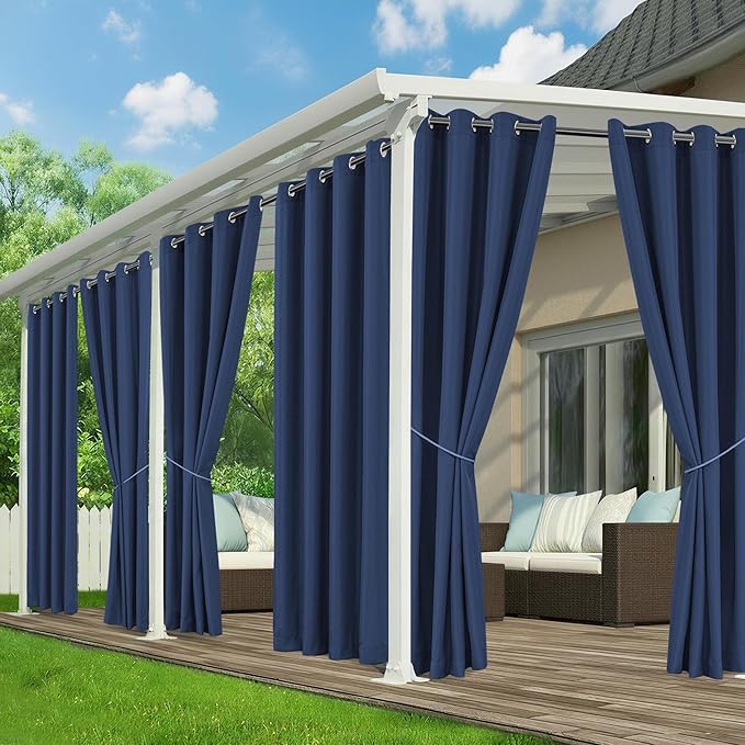 Outdoor Curtains for Patio Waterproof by RichSets